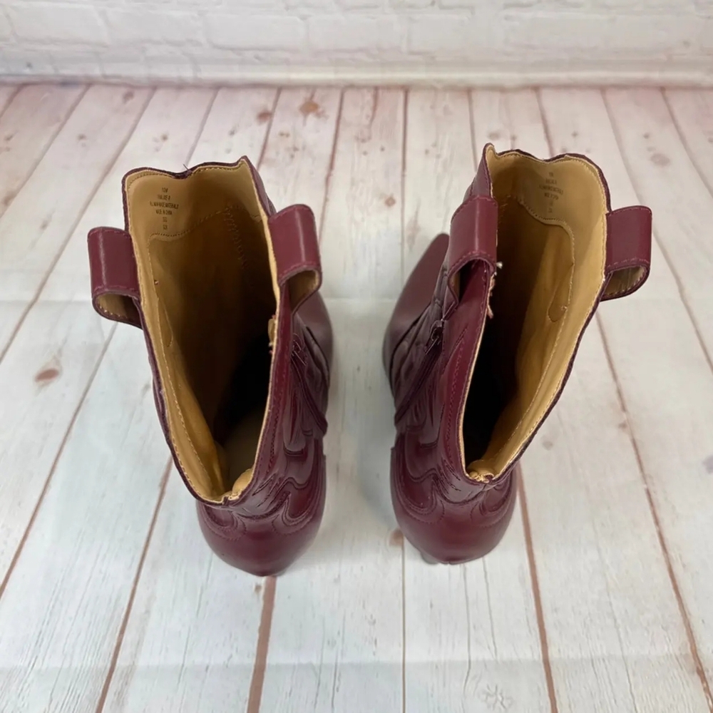 Indigo Rd. Burgundy Western Pointed Boots Women’s Size 9M - Picture 5 of 7
